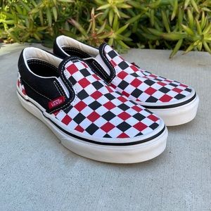 Vans kids size 1.0 Slip-On Checkered Skate Shoes